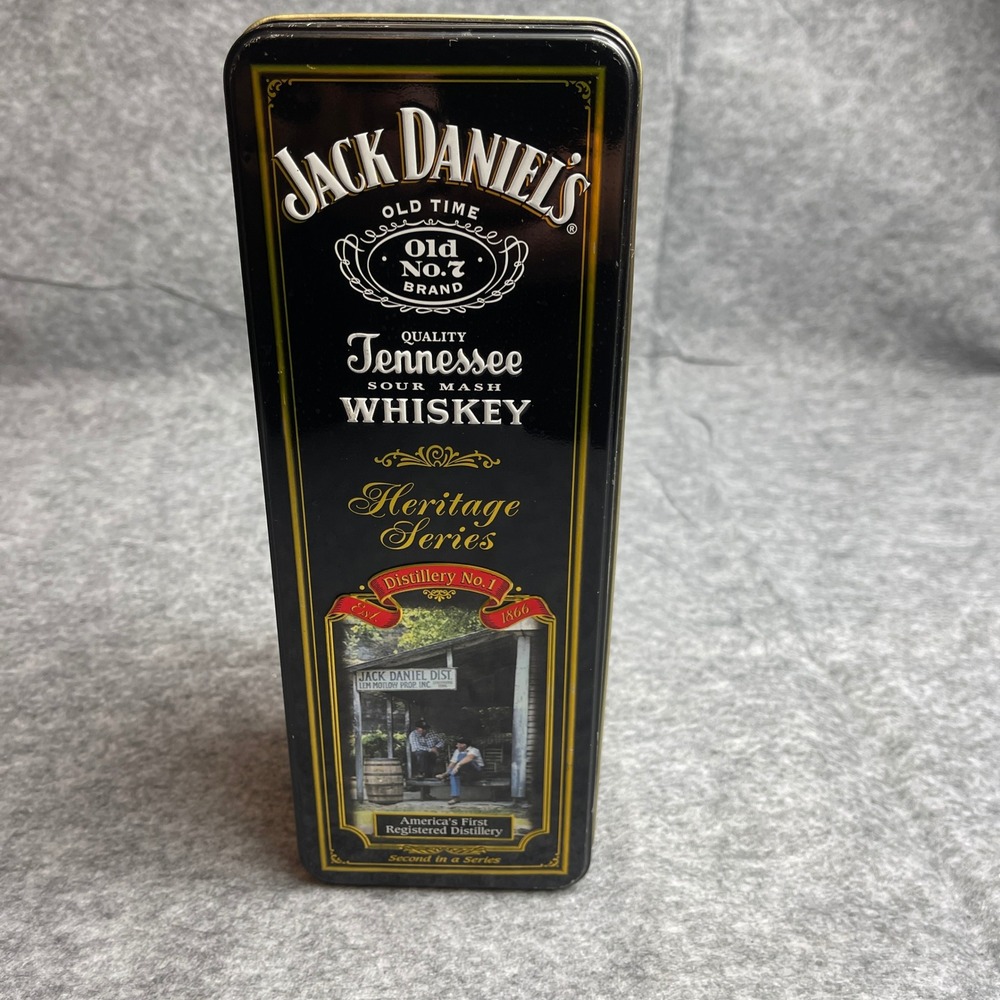 Jack Daniels Old No.7 Brand Tennessee Sour Mash Whiskey Tin Box Heritage Series